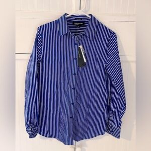 Blue Striped Blouse by Jones New York